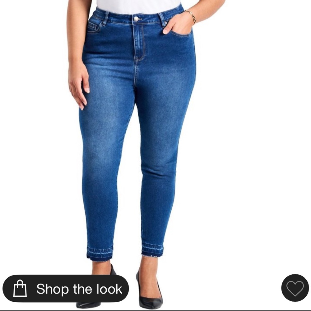 Avenue Denim Comfy Skinny Jeans Stretch Fit 18A